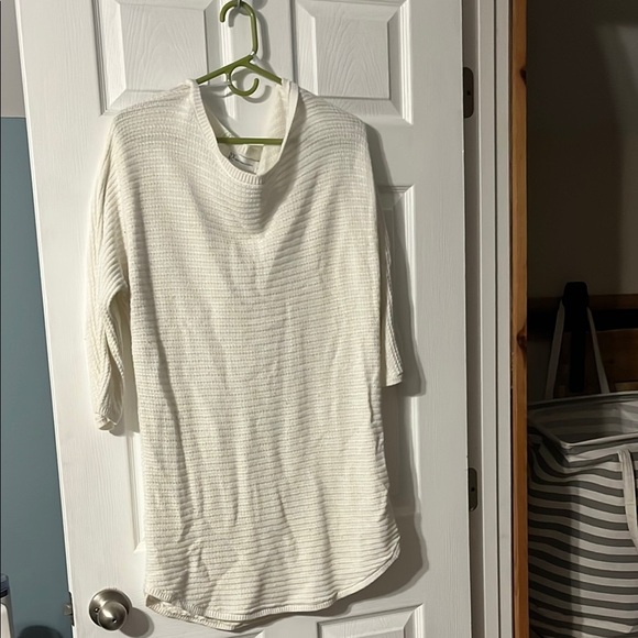 New York & Company White Cowl Neck Sweater - Picture 1 of 10